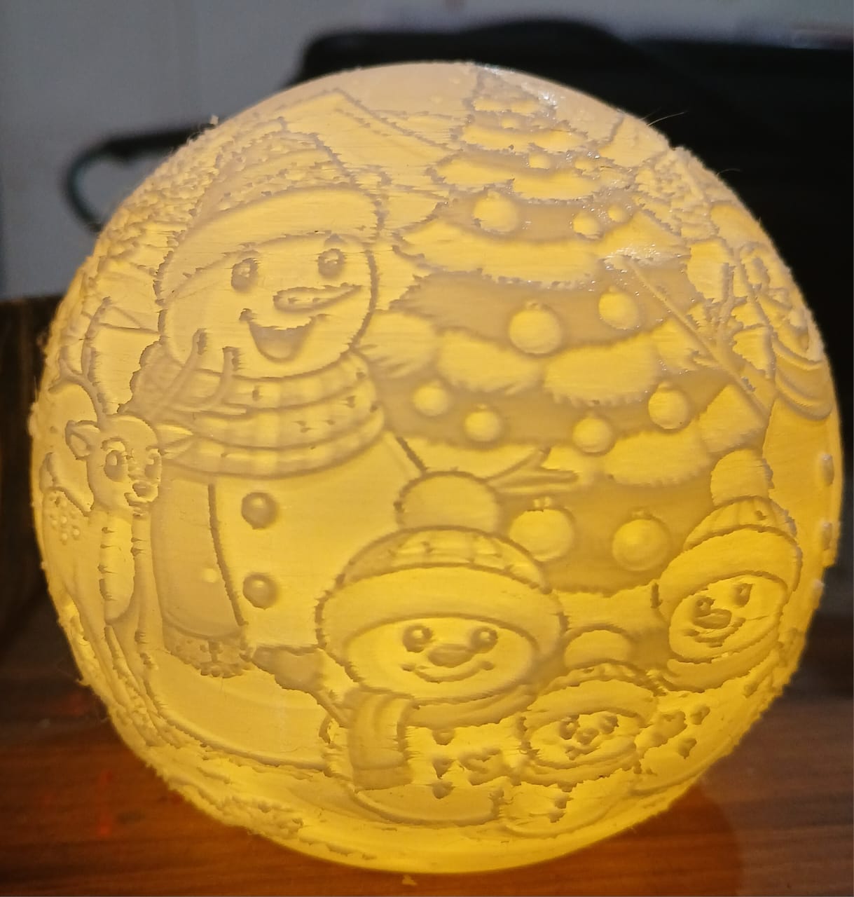 Ball Lithopane for christmas Decoration