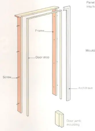 Door frame 100 mm x 60 mm Wood
