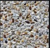 PEBBLE DASH PLASTER Pebble dash plaster upto 10 m height above ground level with a mixture of washed pebble or crushed stone 6 mm to 12.5 mm nominal size, dashed over and including fresh plaster in two layers under layer 12 mm cement plaster 1:4 (1 cement : 4 coarse sand) and top layer 10 mm cement plaster with cement mortar 1:3 (1 cement : 3 fine sand) mixed with 10% finely grounded hydrated lime by volume of cement