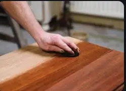 Melamine polishing on wood work (one or more coat)