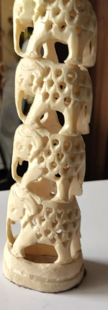 Ivory Elephant Showpiece Large