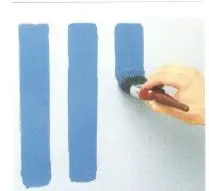 Distempering with oil bound washable distemper of approved brand and manufacture to give an even shade New work (two or more coats) over and including water thinnable priming coat with cement primer