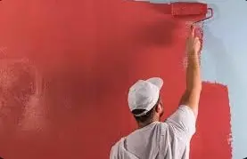 Painting wood work with Deluxe Multi Surface Paint of required shade. Two or more coat applied @ 0.90 ltr/10 sqm over an under coat of primer applied @0.75 ltr/ 10 sqm of approved brand and manufacture