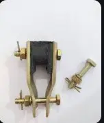 Providing and fixing 16 mm M.S. Fan clamps of standard shape and size in existing R.C.C. slab, including cutting chase, anchoring clamp to reinforcement bar, including cleaning, refilling, making good the chase with matching concrete, plastering and painting the exposed portion of the clamps complete