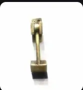 Providing and fixing 150 mm bright finished floor brass door stopper with rubber cushion, necessary brass screws etc. to suit shutter thickness complete