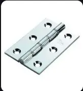 Providing and fixing chromium plated brass butt hinges with necessary chromium plated brass screws etc. complete 75x65x4 mm (heavy type)