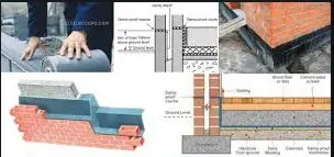 Providing and laying integral cement based treatment for water proofing on
horizontal surface at all depth below ground level for under ground structures as
directed by Engineer-in-Charge and consisting of : i) 1st layer of 22 mm to 25 mm
thick approved and specified rough stone slab over a 25 mm thick base of cement
mortar 1:3 (1 cement : 3 coarse sand) mixed with water proofing compound
conforming to IS:2645 in the recommended proportion over the leveling course
(leveling course to be paid separately). Joints sealed and grouted with cement
slurry mixed with water proofing compound. ii) 2nd layer of 25 mm thick cement
mortar 1:3 (1 cement : 3 coarse sand) mixed with water proofing compound in
recommended proportions. iii) Finishing top with stone aggregate of 10 mm to 12
mm nominal size spreading @ 8 cudm/sqm thoroughly embedded in the 2nd layer Using rough kota stone